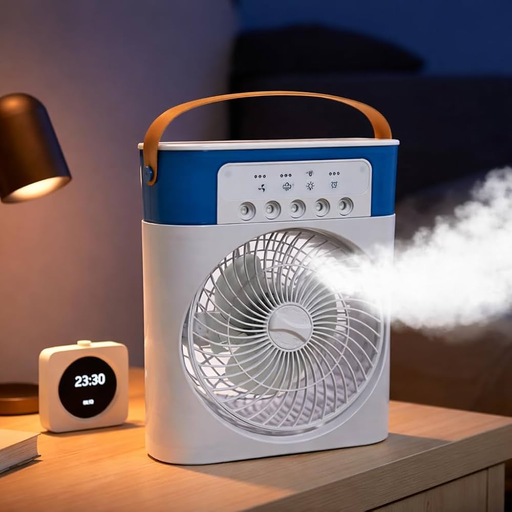 DLC Cooling Fan With Ice - Personal Portable Ice Mist Fan