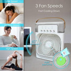 DLC Cooling Fan With Ice - Personal Portable Ice Mist Fan