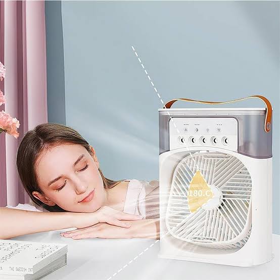 DLC Cooling Fan With Ice - Personal Portable Ice Mist Fan